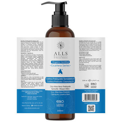 Alls Biocosmetics CicaVera Prebiyotik Temizleme Jeli 200 ml - 2