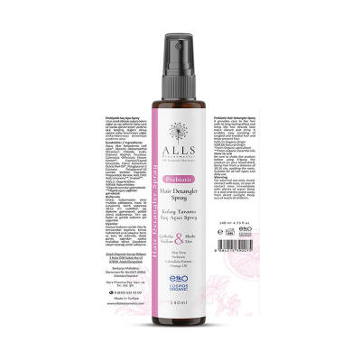 Alls Biocosmetics Organik Prebiyotik Kolay Tarama Saç Açıcı Sprey 140 ml - 2