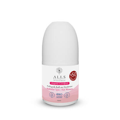 Alls Biocosmetics Organik Prebiyotik Roll on Deodorant 75 ml - Kadınlar İçin - 1