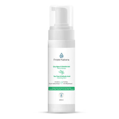 From Natura Çay Ağacı ve Salisilik Asit Yıkama Köpüğü 200 ml - 1