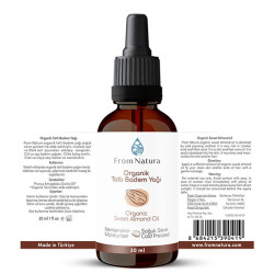 From Natura Organik Soğuk Sıkım Tatlı Badem Yağı 30 ml - 2