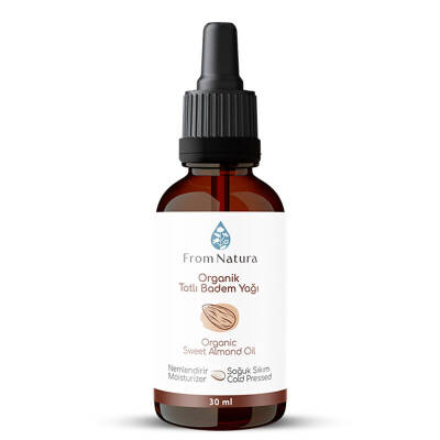 From Natura Organik Soğuk Sıkım Tatlı Badem Yağı 30 ml - 1